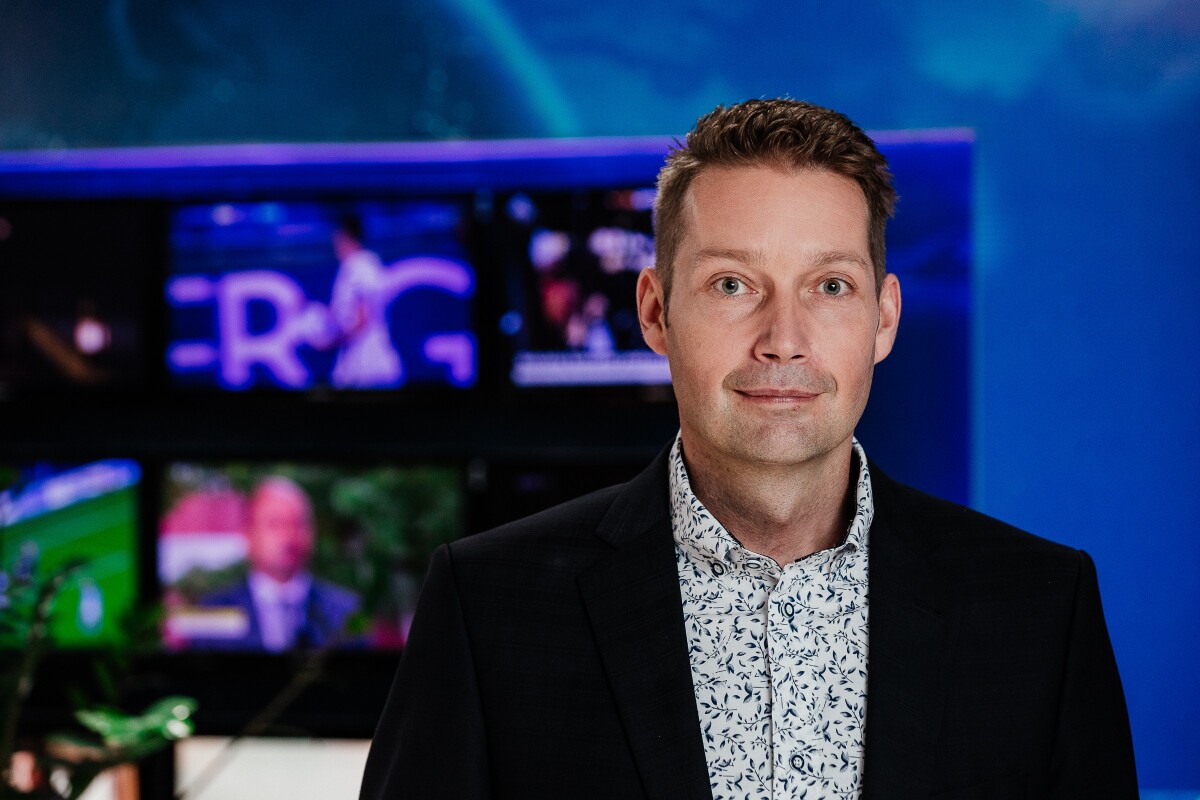 Moderátor Televízie TA3 Norbert Dolinský.