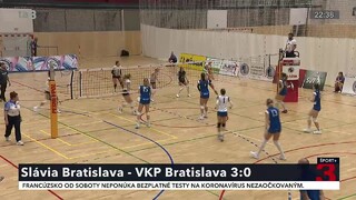Bratislavské derby vo volejbale medzi Sláviou a VKP sa skončilo jednoznačným výsledkom