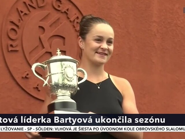 Tenistka Bartyová zrušila účasť na turnaji majsteriek v Mexiku a ukončila sezónu