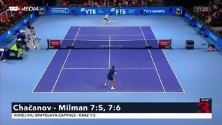 Tenista Khachanov vyradil Millmana, v Moskve bojuje o druhý titul