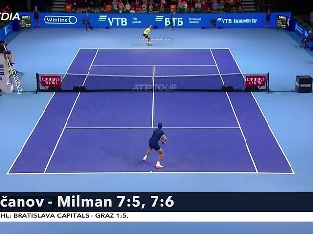 Tenista Khachanov vyradil Millmana, v Moskve bojuje o druhý titul