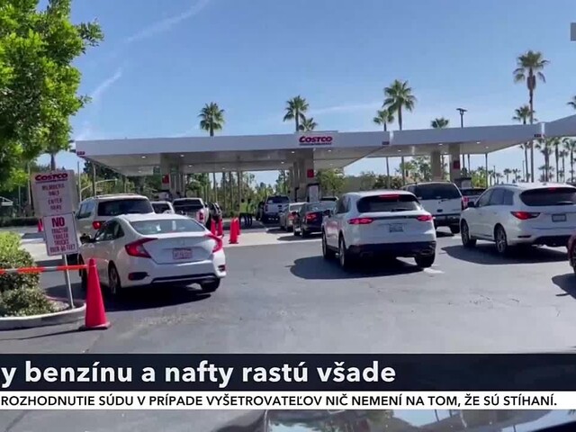 Ceny benzínu a nafty sa stále zvyšujú. V USA dosiahli už historické maximá