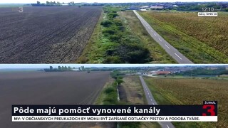 Odvodňovacie kanály v blízkosti polí by mali prejsť obnovou, cieľom je lepšie zadržiavanie vody
