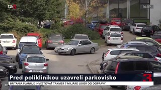 Parkovanie pred poliklinikou v Košiciach kolabuje, kryté parkovisko museli uzavrieť