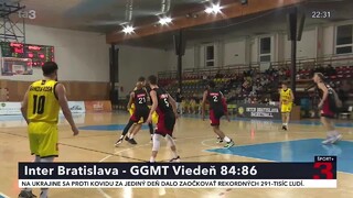 Basketbalisti Interu Bratislava odohrali v pohári tesný zápas so súperom z Viedne