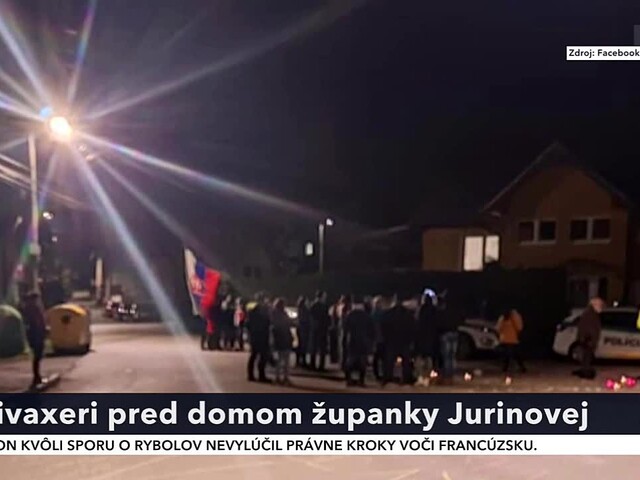 Antivaxeri urážali žilinskú županku pred jej domom, musela zasahovať polícia