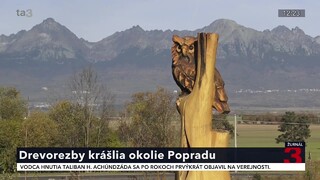 Umelecké drevorezby lákajú turistov do lesov v okolí Popradu