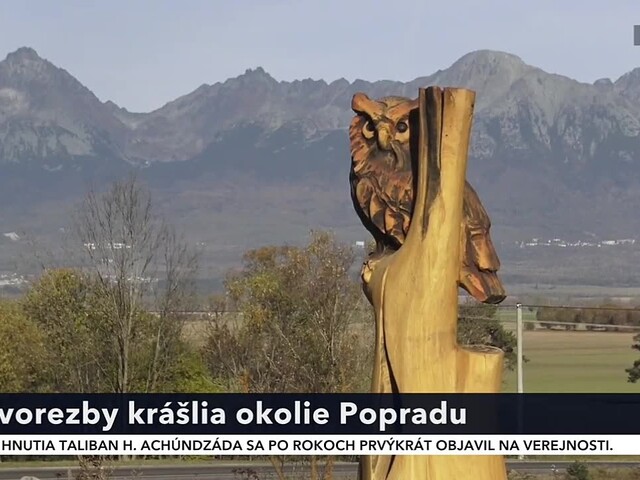 Umelecké drevorezby lákajú turistov do lesov v okolí Popradu