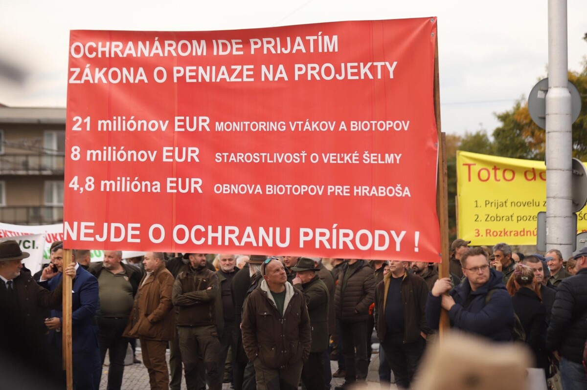 Protest proti reforme národných parkov