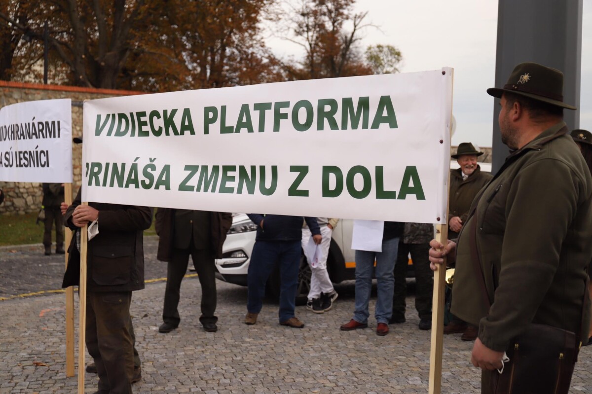 Protest proti reforme národných parkov