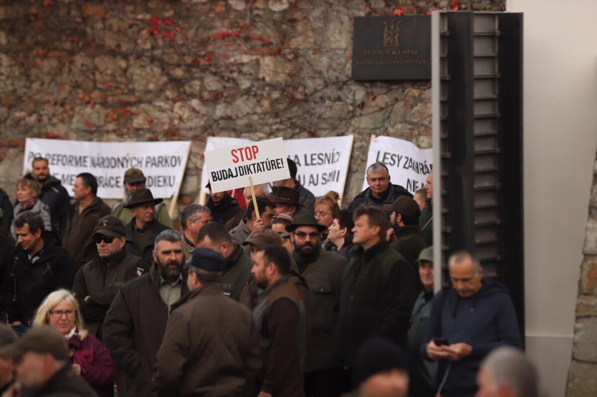 Protest proti reforme národných parkov