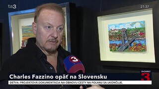 Charles Fazzino opäť zavítal na Slovensko. Jeden obraz venoval aj Bratislave