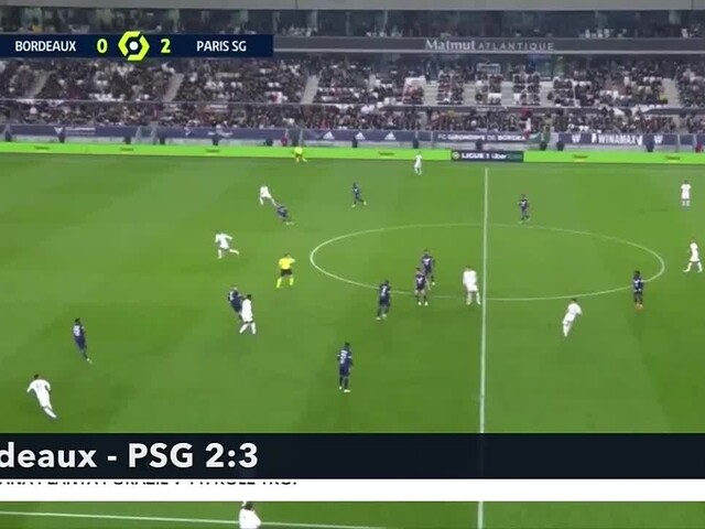 PSG zvíťazil v Bordeaux 3:2, v prvom polčase skóroval Neymar