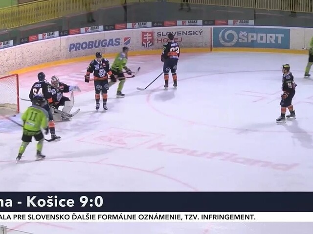 Žilina v úvodnom semifinálovom zápase Slovenského pohára deklasovala Košice