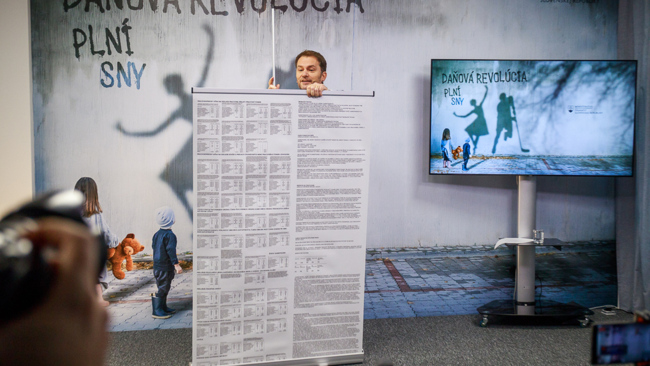 Igor Matovič predstavuje daňovú reformu