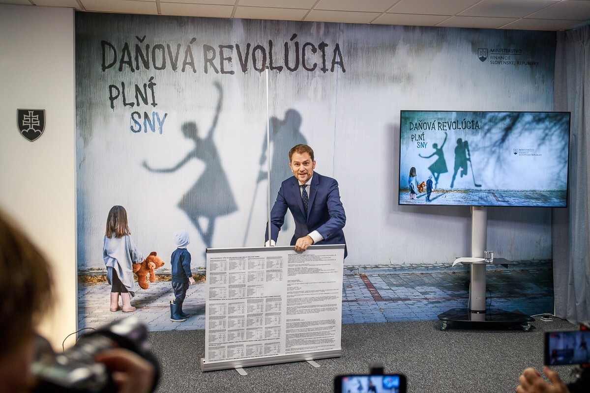 Igor Matovič predstavuje daňovú reformu
