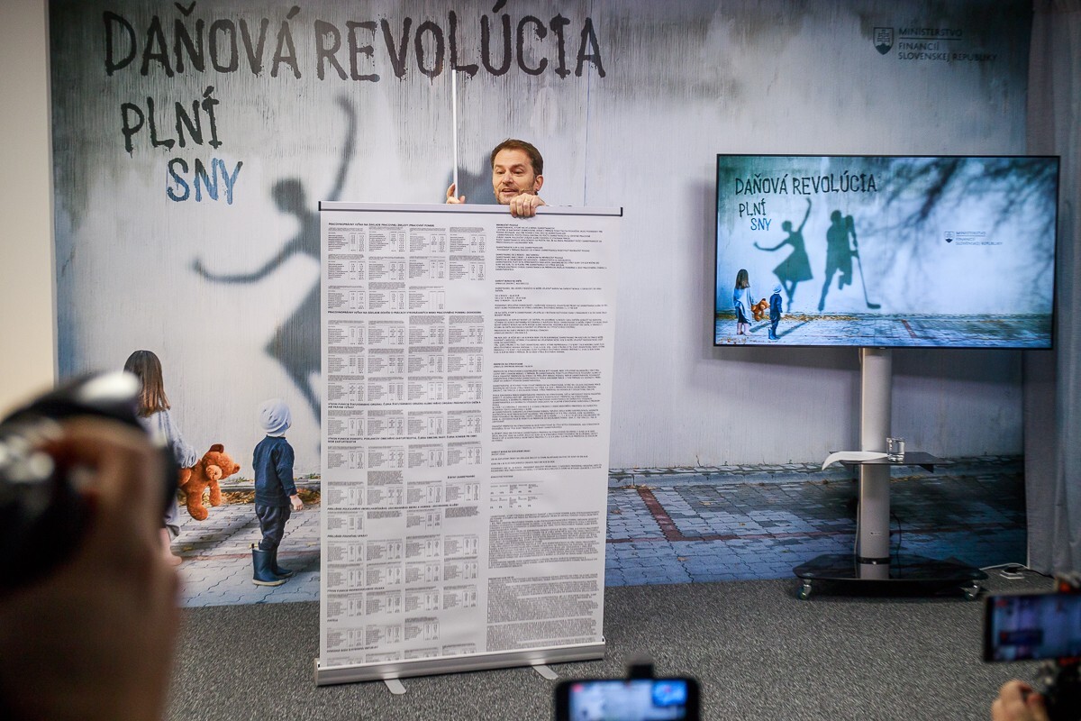 Igor Matovič predstavuje daňovú reformu