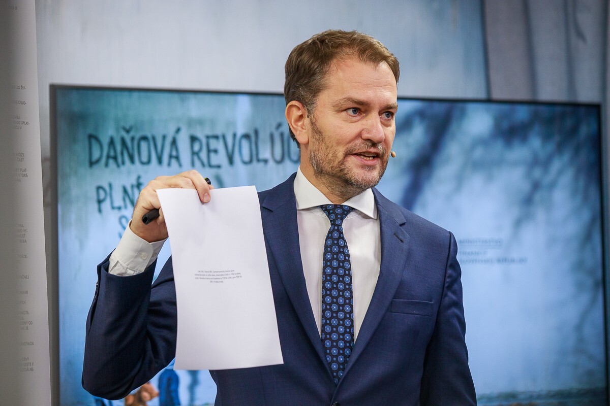 Igor Matovič predstavuje daňovú reformu