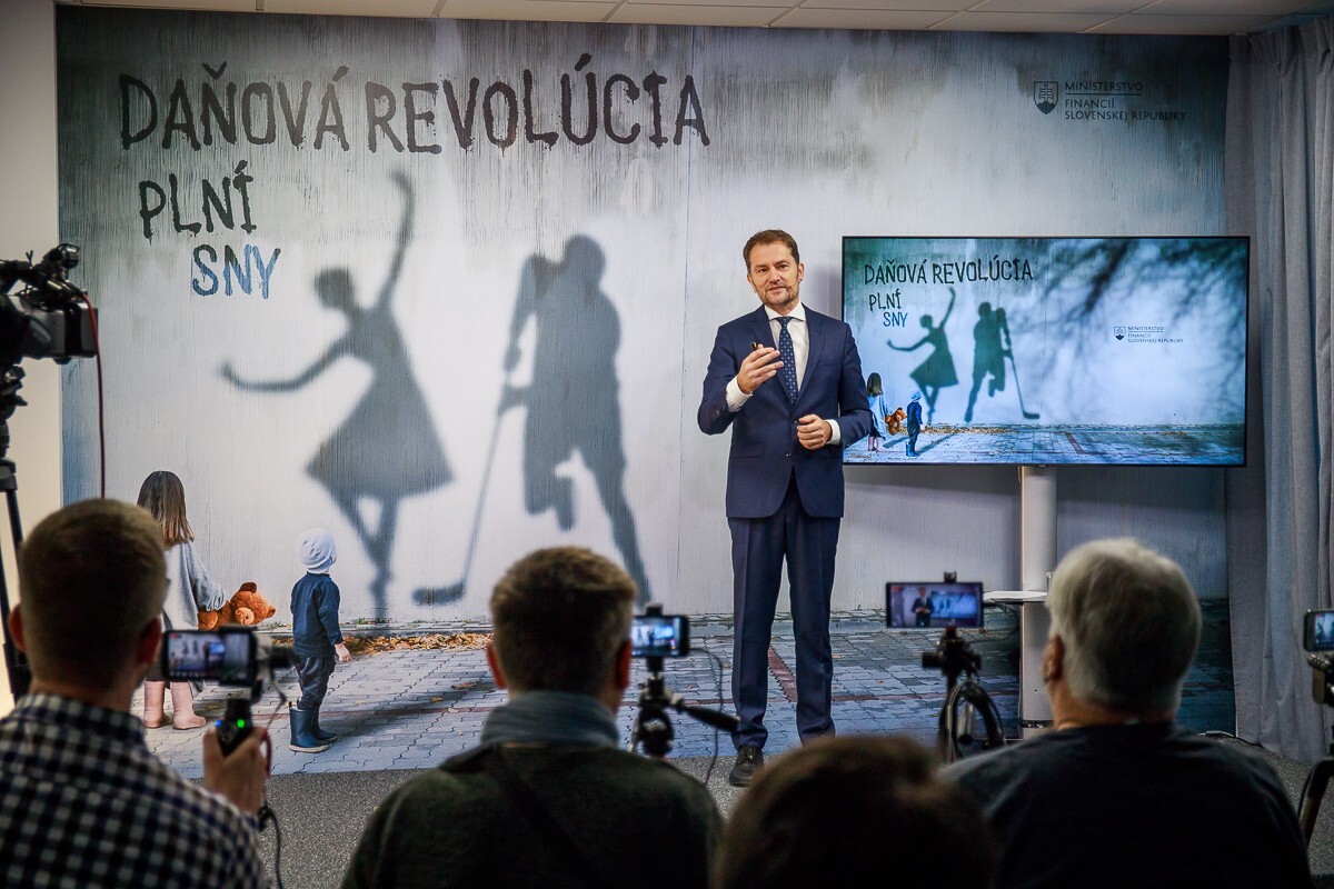 Igor Matovič predstavuje daňovú reformu