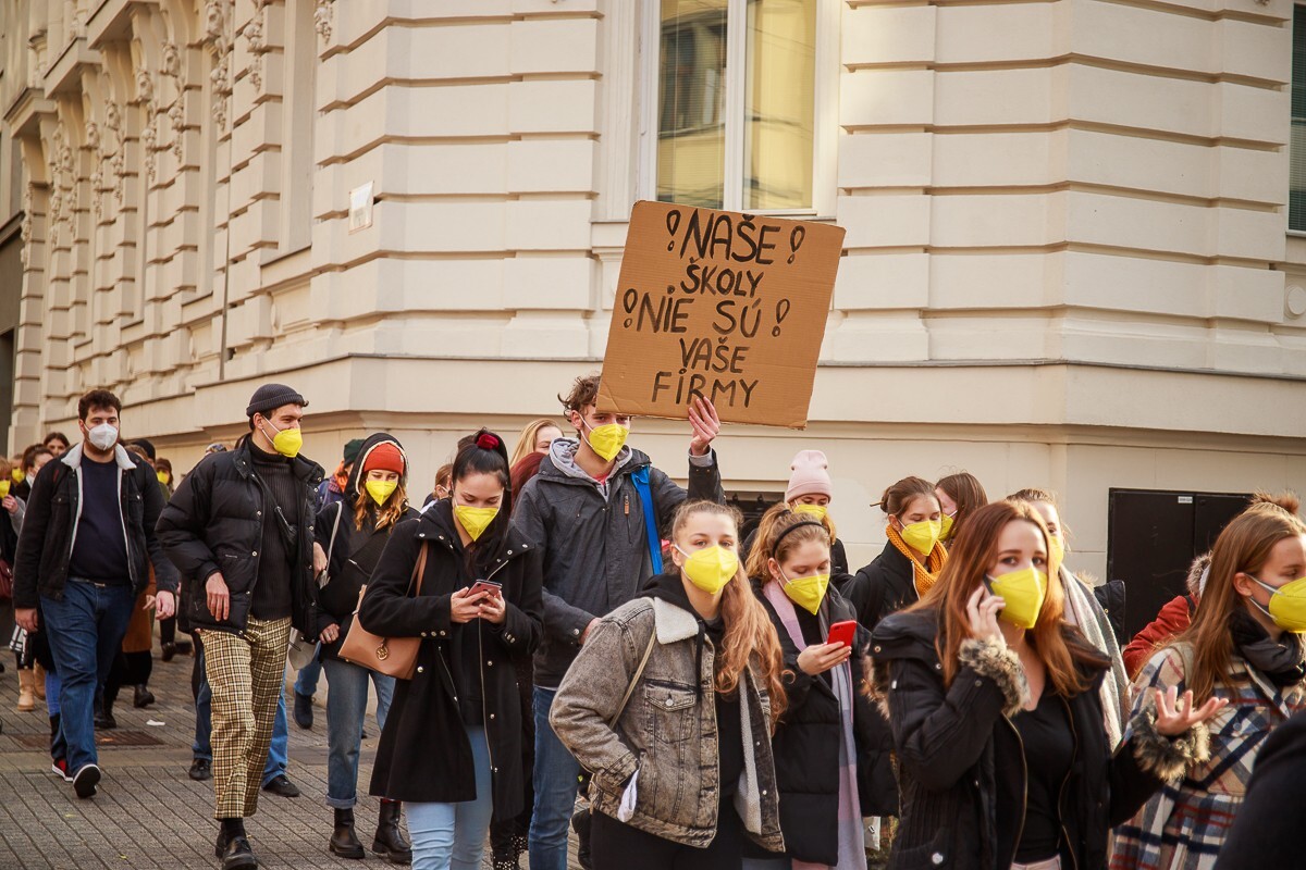 Protest proti vysokoškolskému zákonu