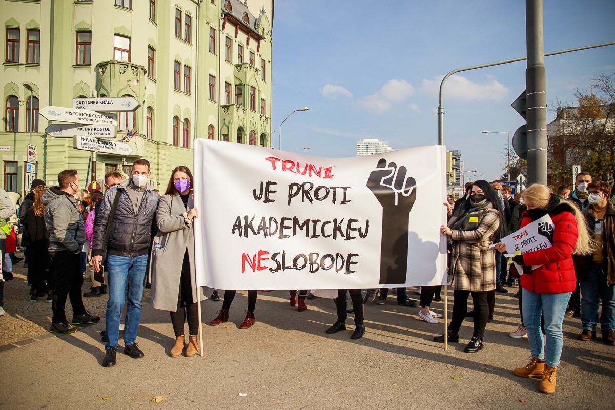 Protest proti vysokoškolskému zákonu