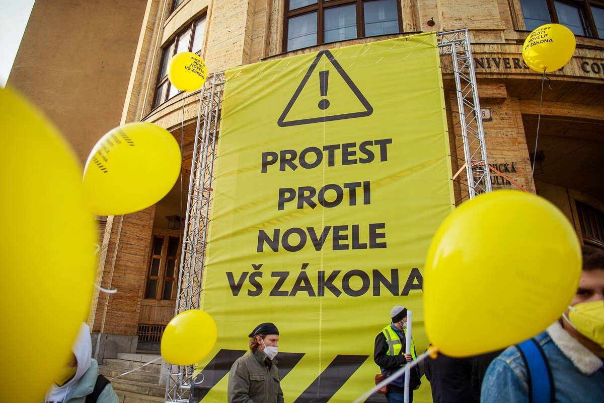 Protest proti vysokoškolskému zákonu