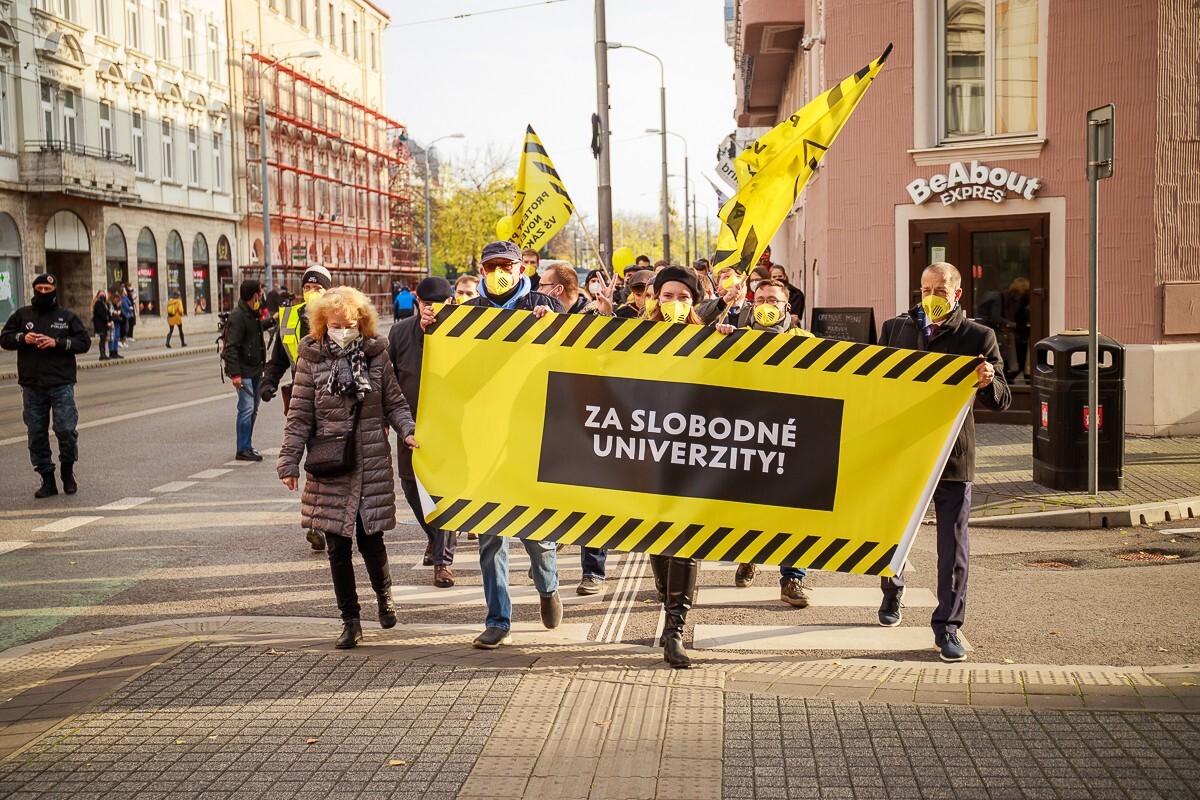 Protest proti vysokoškolskému zákonu