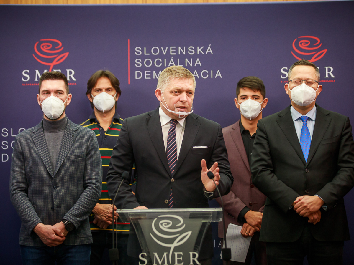 Tlačová konferencia strany SMER - SD
