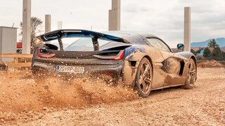 Ako to dopadne, keď zoberiete driftovať elektrický superšport do blata?