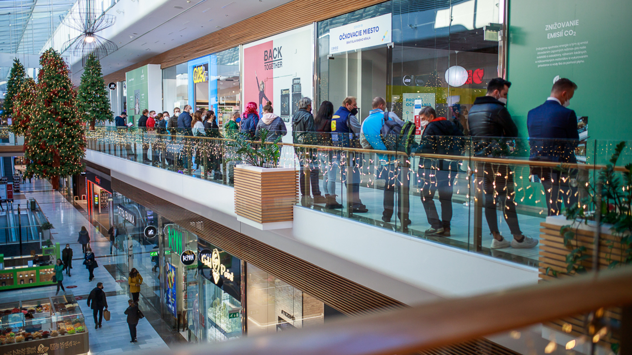 Očkovacie centrum v Auparku