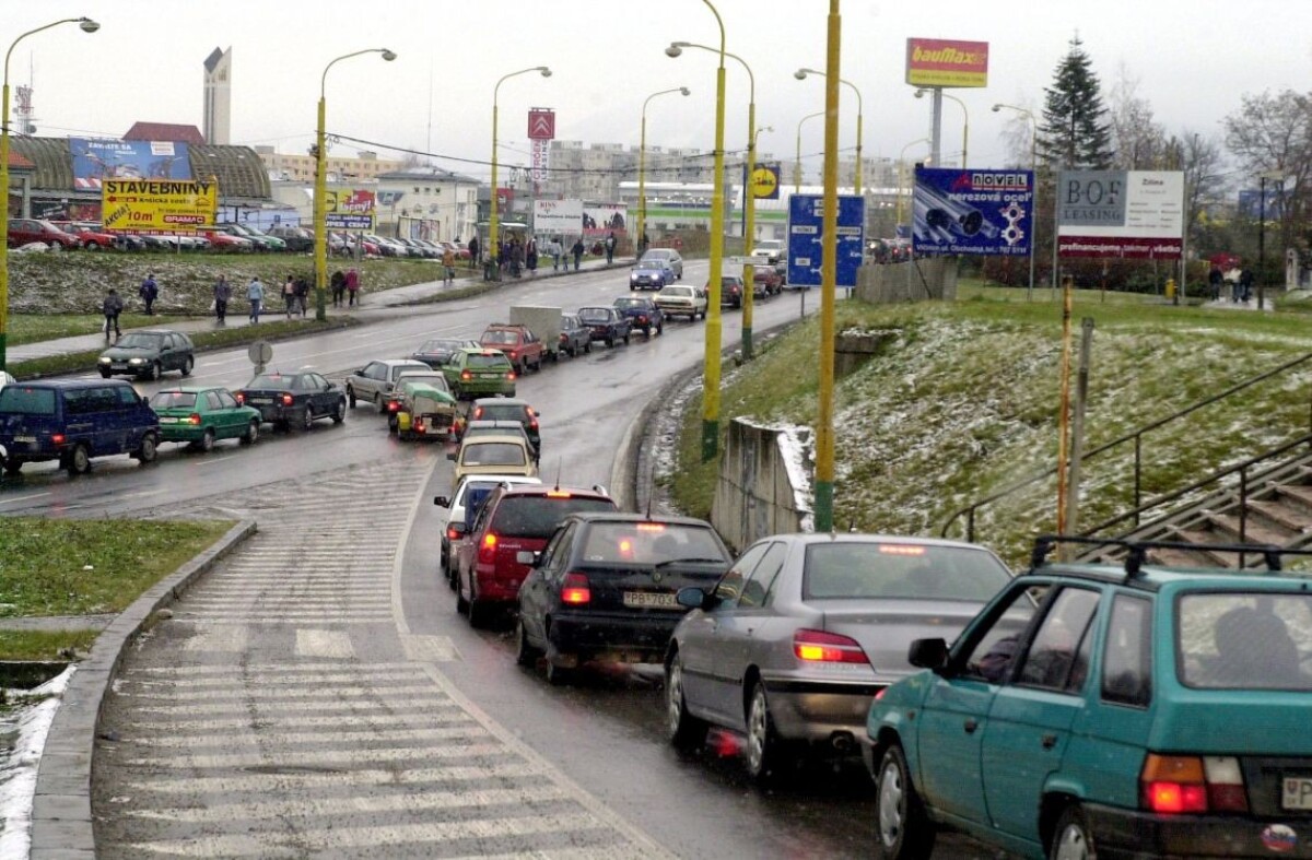 Chaos na cestách v Žiline