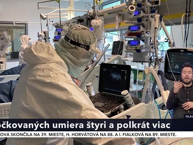 Covid bol u nás v októbri štvrtou najčastejšou príčinou úmrtí, najhoršia situácia bola na východe