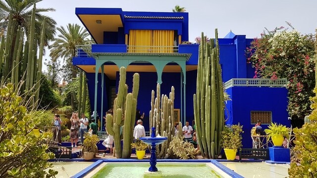 Záhrady Majorelle v Marrákeši.