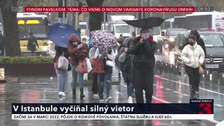 V Istanbule vyčíňalo počasie. O život prišli štyria ľudia a dvadsať je zranených