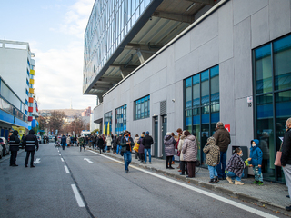 Očkovacie centrum na štadióne