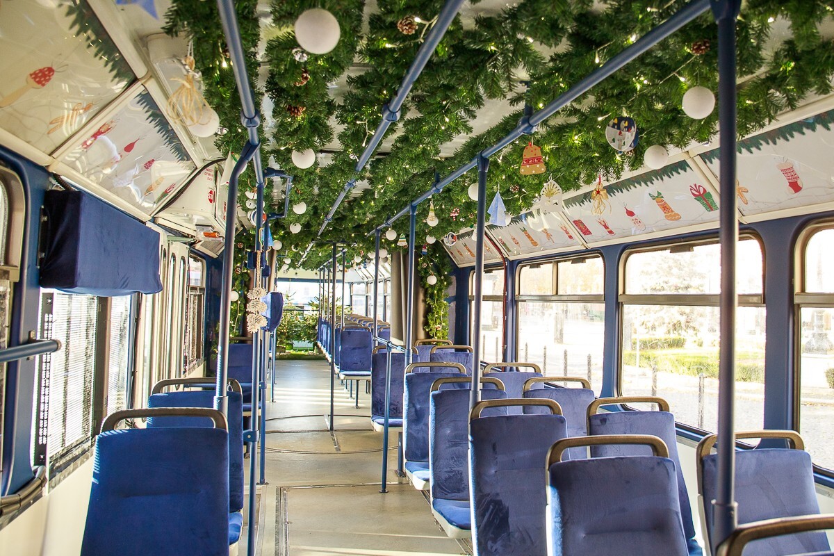 Vianočná električka v Bratislave