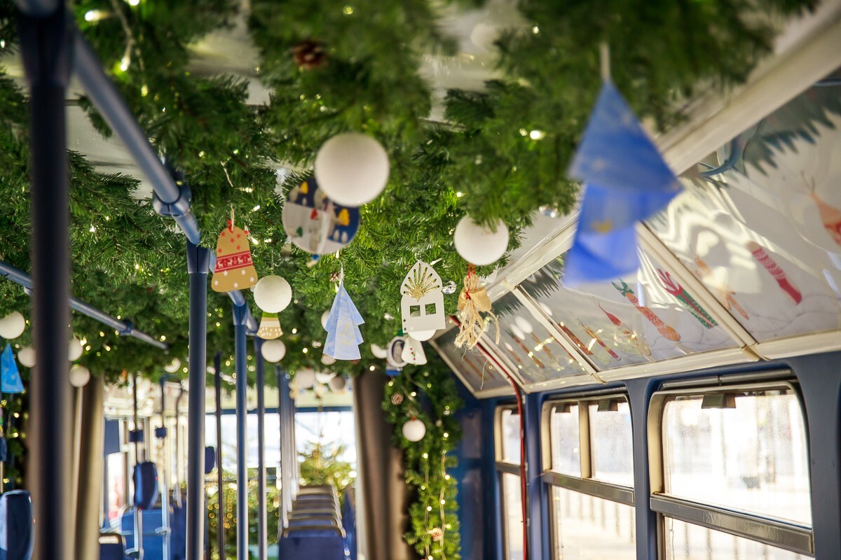 Vianočná električka v Bratislave