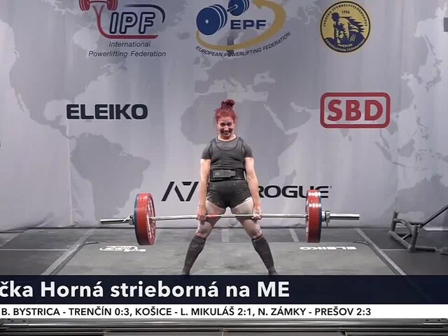 Horná s ďalším cenným kovom, v klasickom silovom trojboji získala striebro