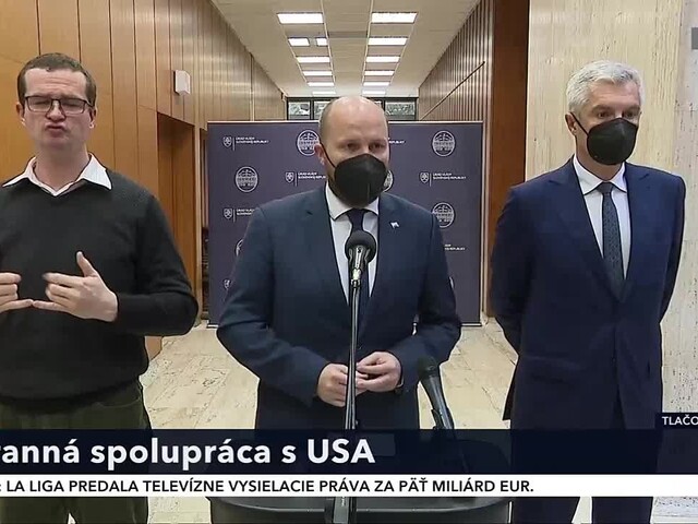 TB ministra obrany J. Naďa a ministra zahraničných vecí I. Korčoka o dohode o obrannej spolupráci
