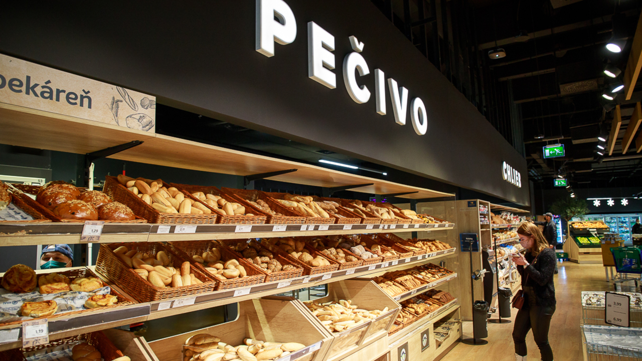 Nakupovanie potravín v obchode