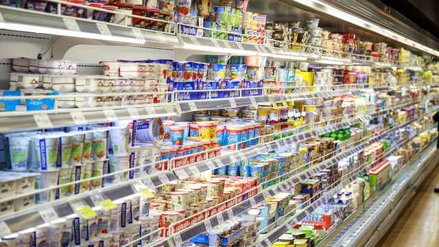 Nakupovanie potravín v obchode