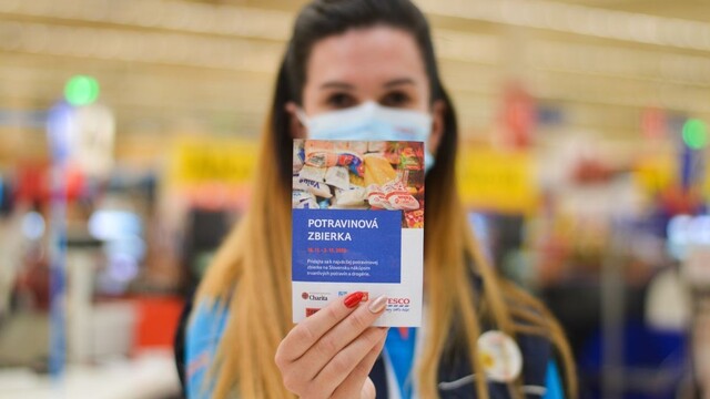 Tesco potravinová zbierka