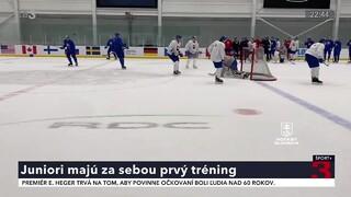 Slovenská hokejová dvadsiatka má za sebou po dvojdňovej izolácii v Kanade prvý tréning