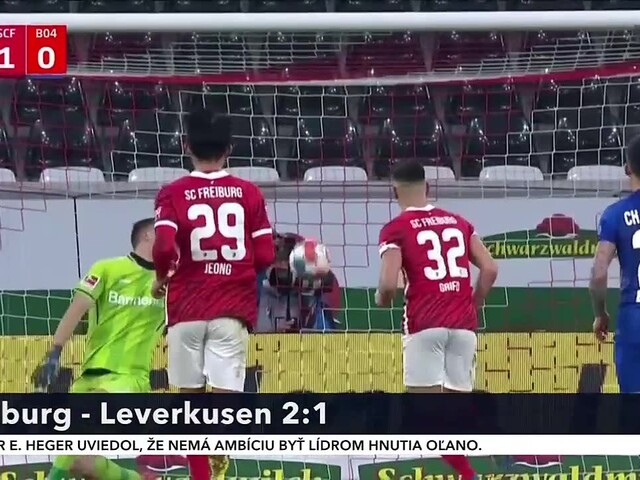 Debakel 17. kola nemeckej futbalovej ligy sa skončil víťazstvom Freiburgu nad Bayernom Leverkusen