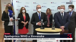 TB ministra V. Lengvarského a riaditeľa WHO pre Európu H. Klugeho o spolupráci so Slovenskom