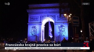 Francúzska krajná pravica sa búri. Nepáčia sa jej európske vlajky na národných pamiatkach