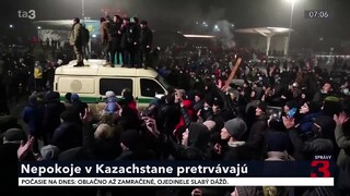 Nepokoje v Kazachstane pretrvávajú. V najväčšom meste vypukla prestrelka