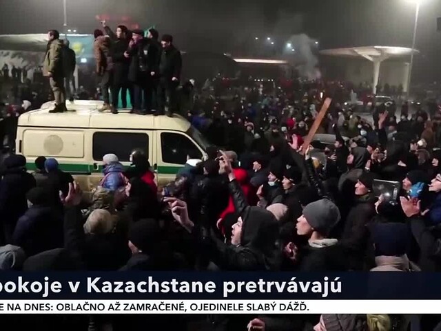 Nepokoje v Kazachstane pretrvávajú. V najväčšom meste vypukla prestrelka