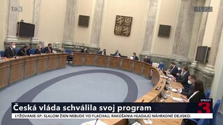Česká vláda schválila programové vyhlásenie. Na pláne je reforma dôchodkov či zmena fungovania verejných financií