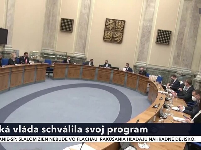Česká vláda schválila programové vyhlásenie. Na pláne je reforma dôchodkov či zmena fungovania verejných financií